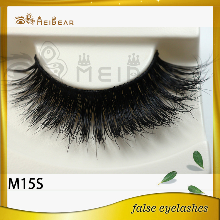 Wholesale dramatic mink strip eyelashes with custom pacakging box